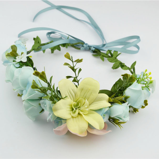 Boho Big Flower wreath headband