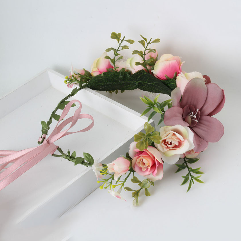 Boho Big Flower wreath headband
