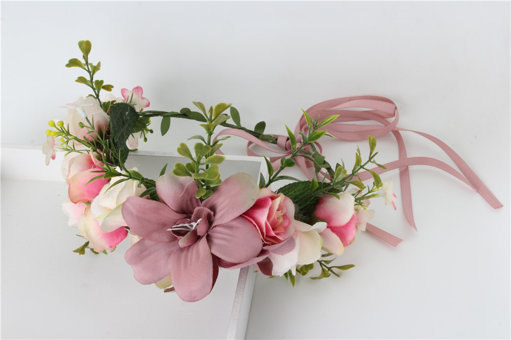 Boho Big Flower wreath headband