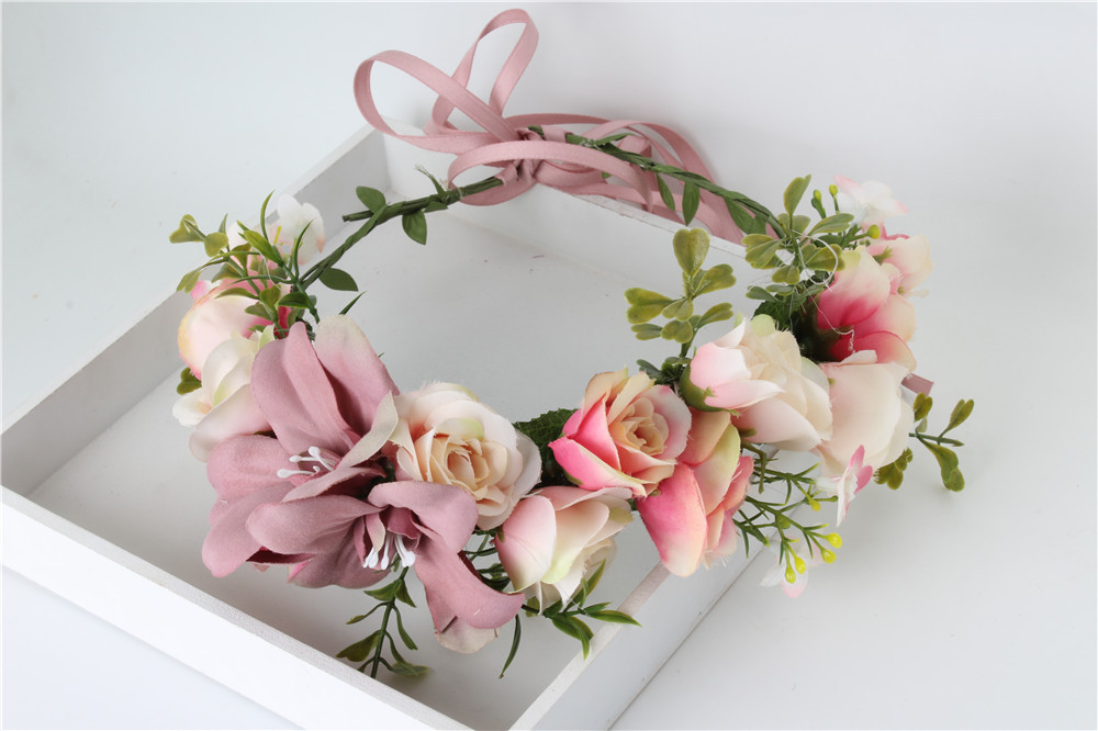 Boho Big Flower wreath headband