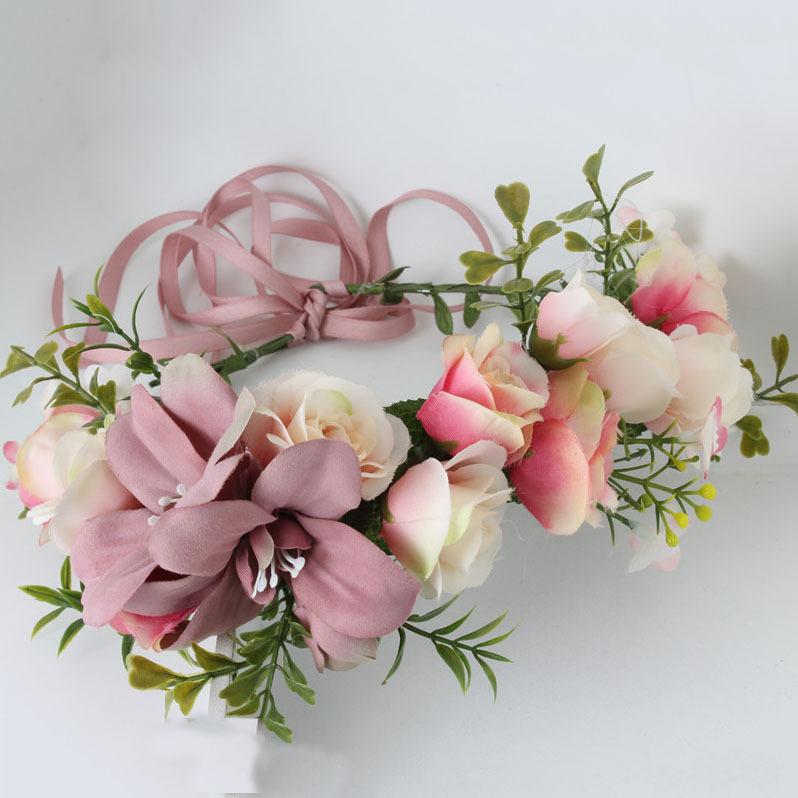Boho Big Flower wreath headband