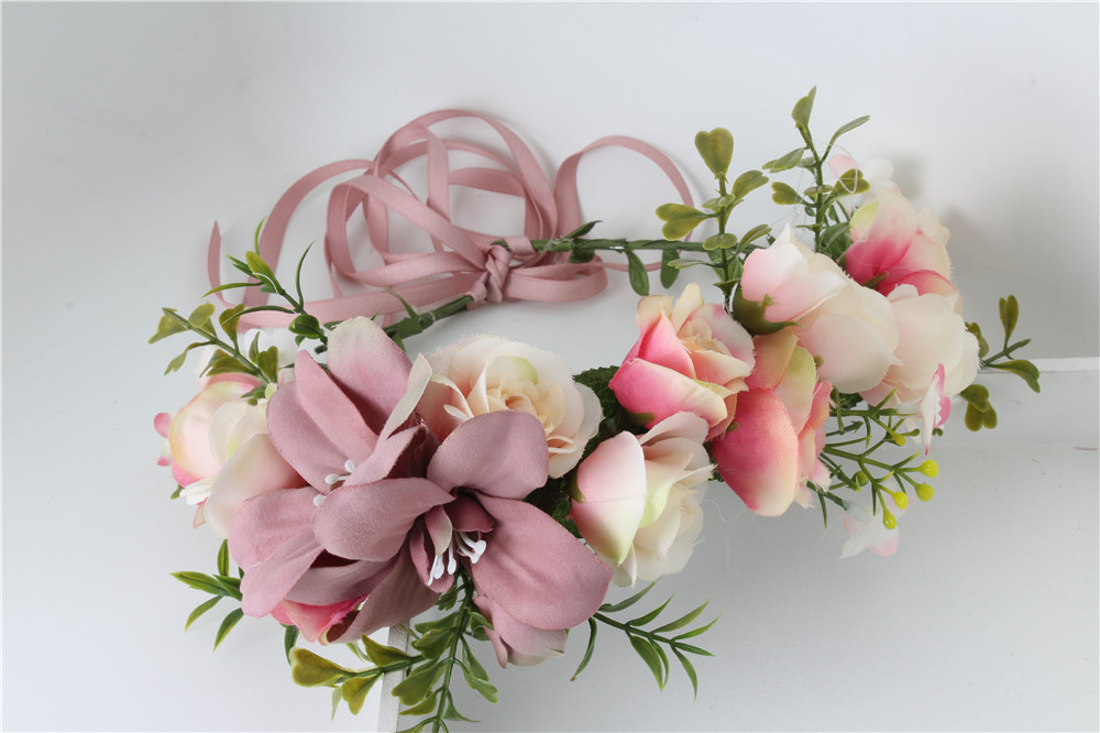 Boho Big Flower wreath headband
