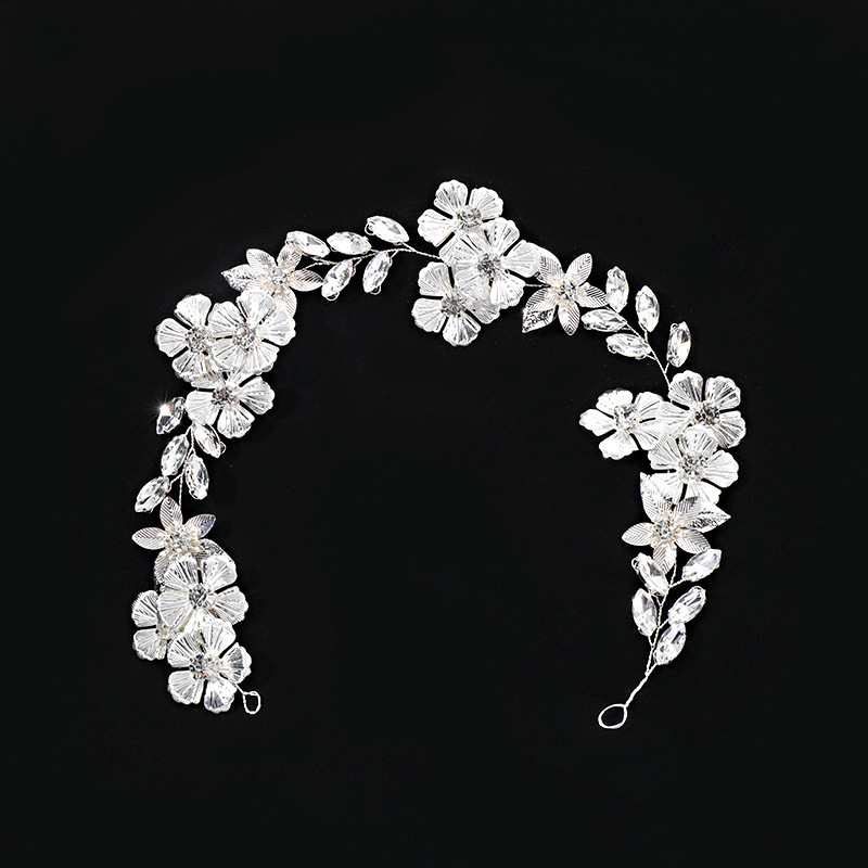 Bridal headwear Gold leaf alloy copper wire headband