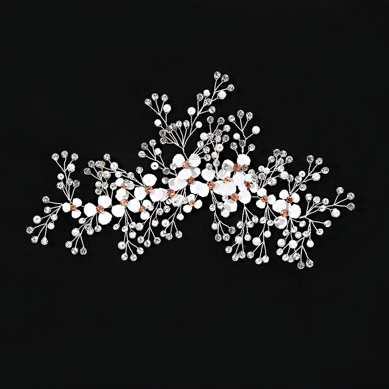 Bridal headwear Gold leaf alloy copper wire headband