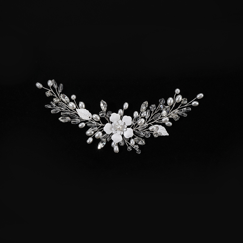 Bridal headwear Gold leaf alloy copper wire headband