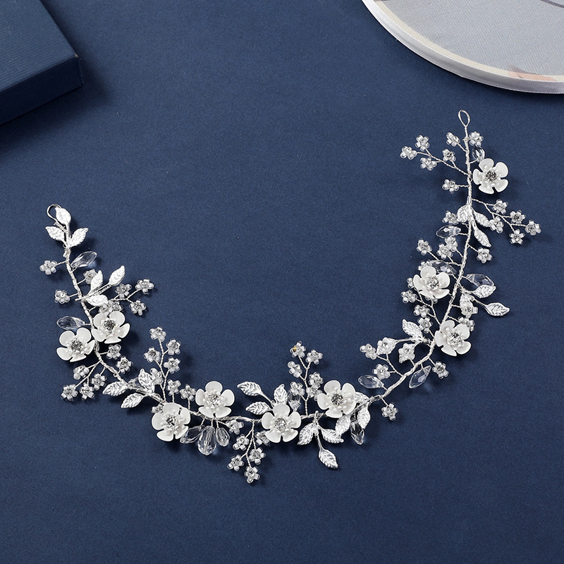 Bridal headwear Gold leaf alloy copper wire headband