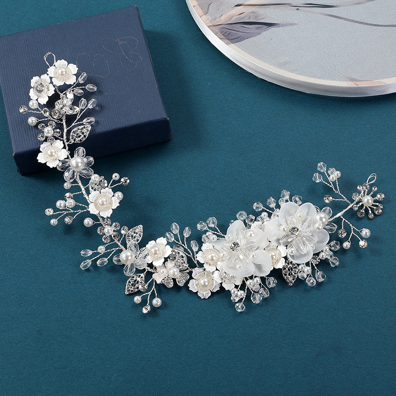 Bridal headwear Gold leaf alloy copper wire headband