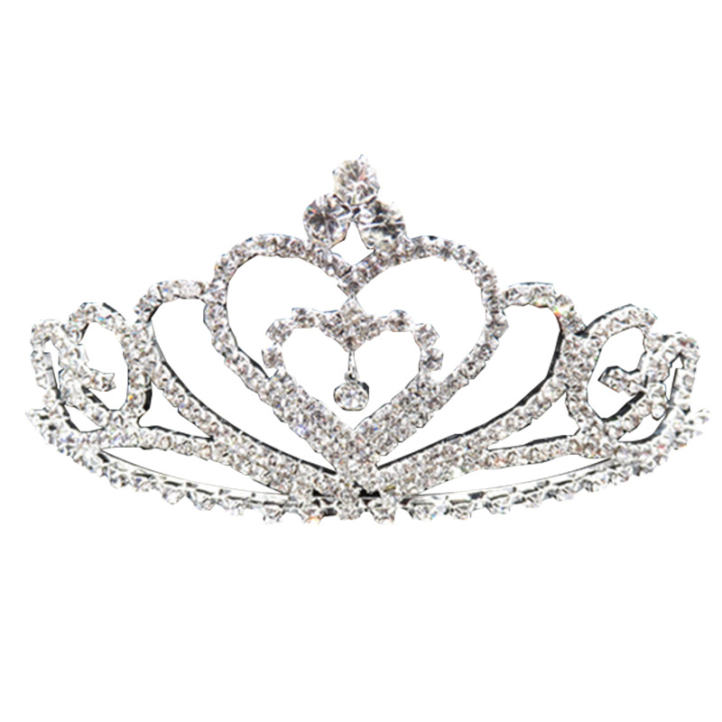 Bridal tiara with diamond claw chain