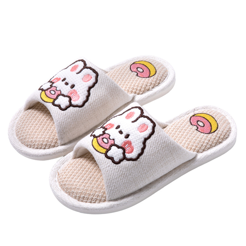 Cartoon linen slippers