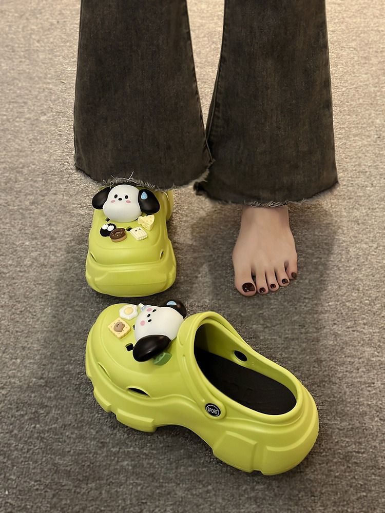 Cartoon platform elevating crocs