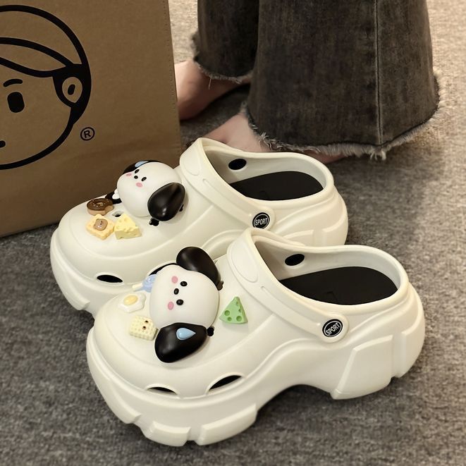 Cartoon platform elevating crocs