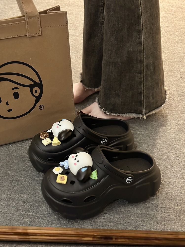 Cartoon platform elevating crocs