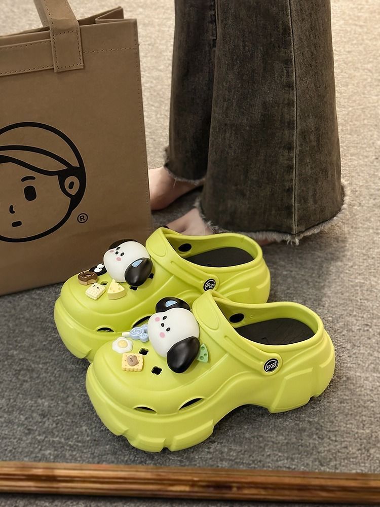 Cartoon platform elevating crocs