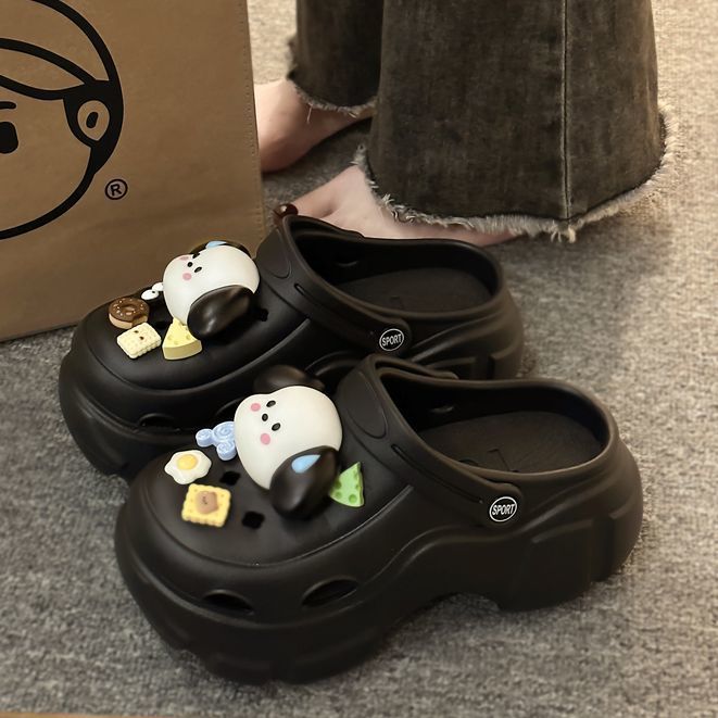 Cartoon platform elevating crocs