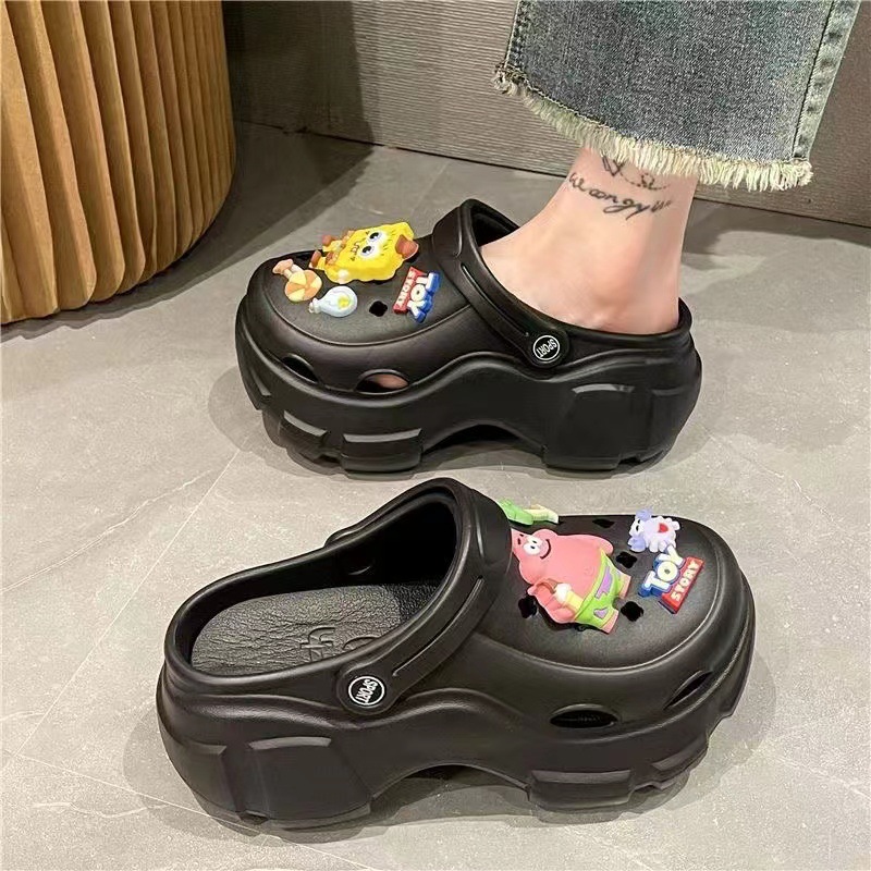 Cartoon platform elevating crocs