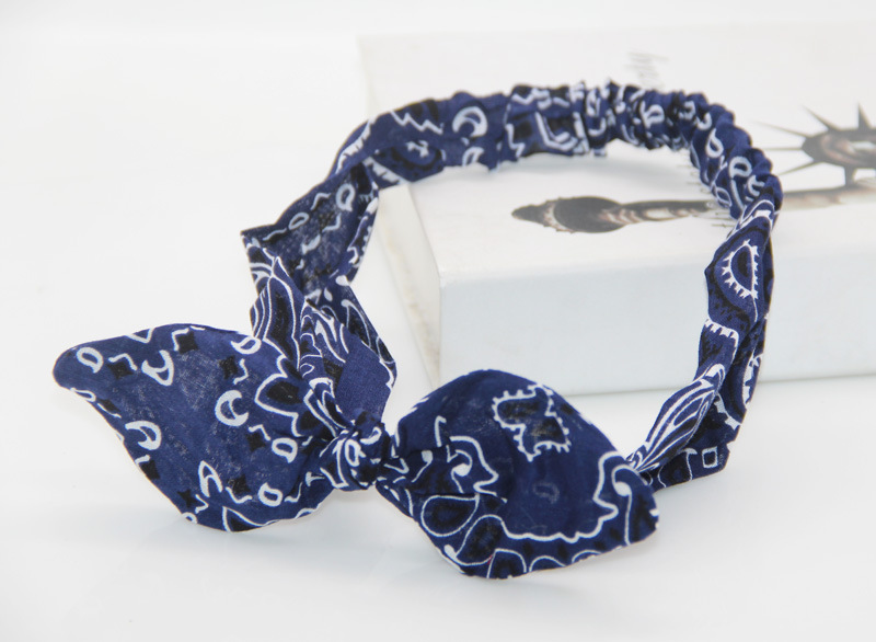 Cashew rabbit ear elastic elastic headband