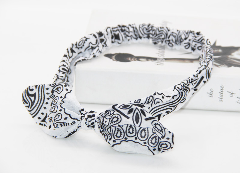 Cashew rabbit ear elastic elastic headband