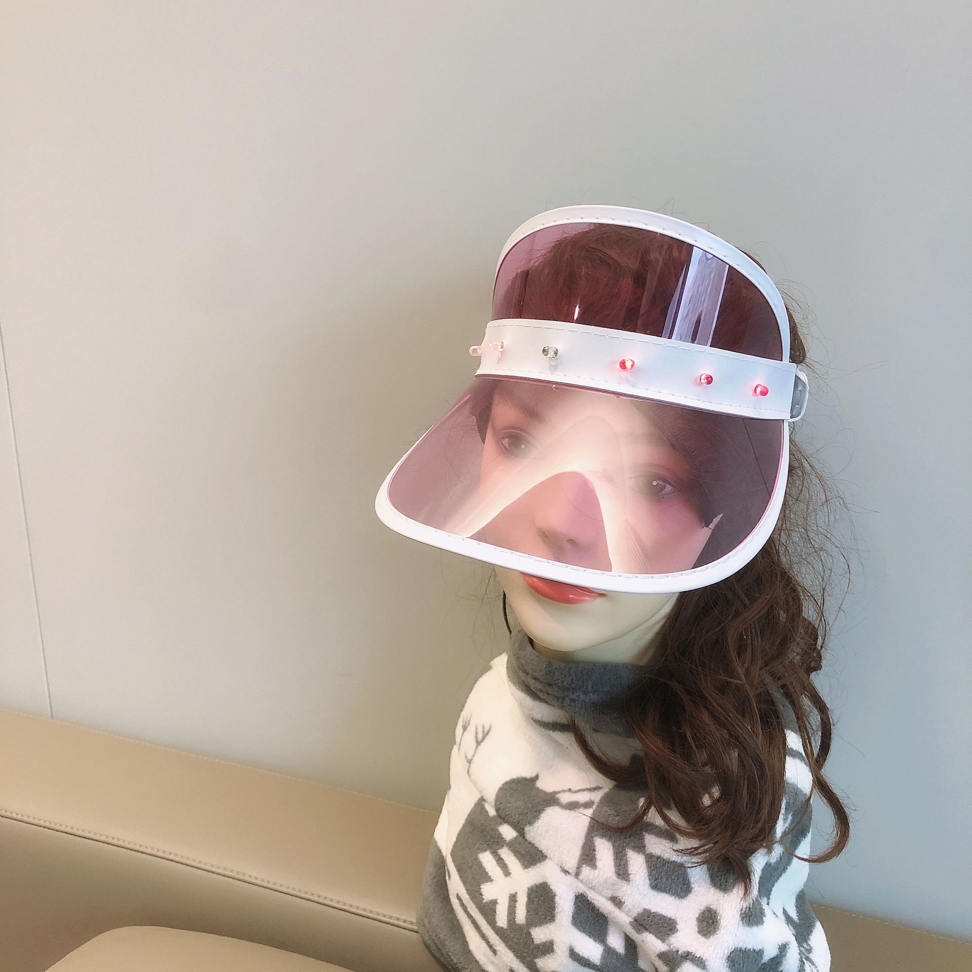 Casual pvc empty top hat with sun protection