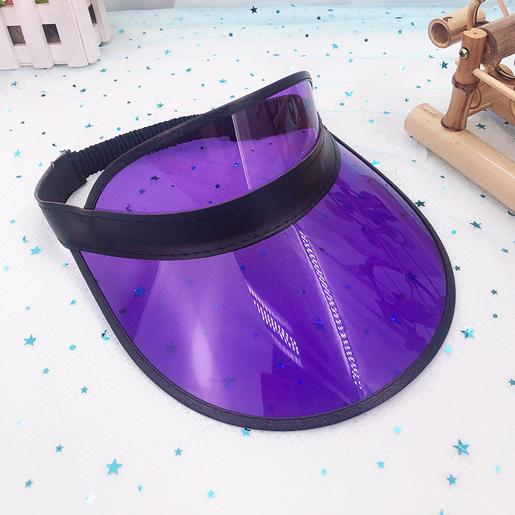 Casual pvc empty top hat with sun protection