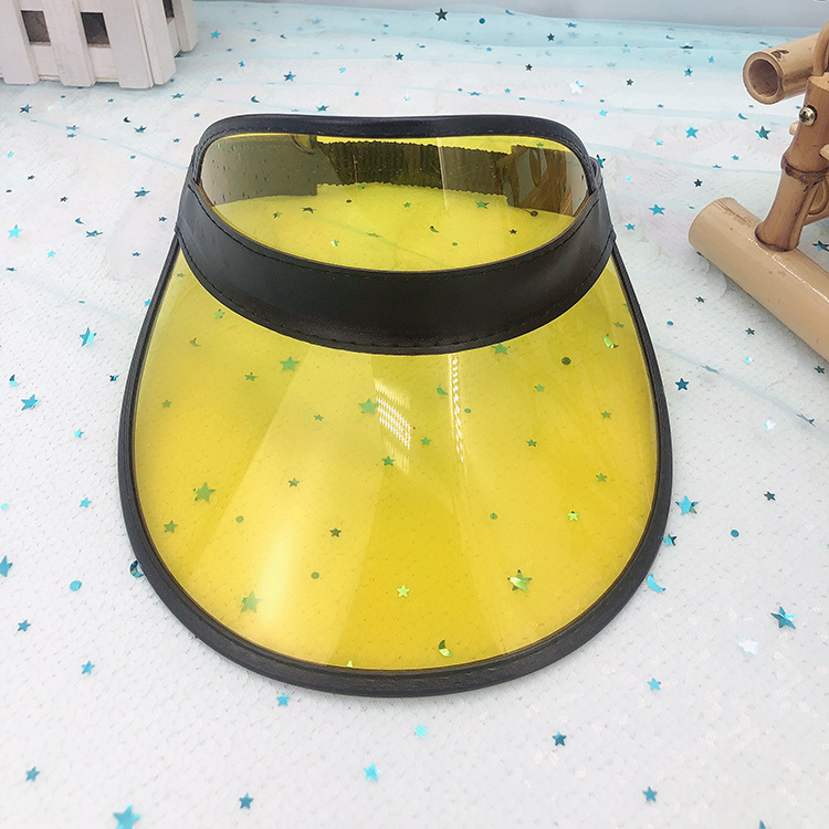 Casual pvc empty top hat with sun protection