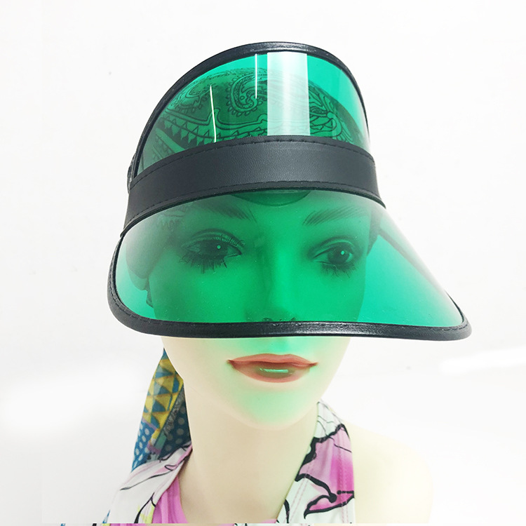 Casual pvc empty top hat with sun protection