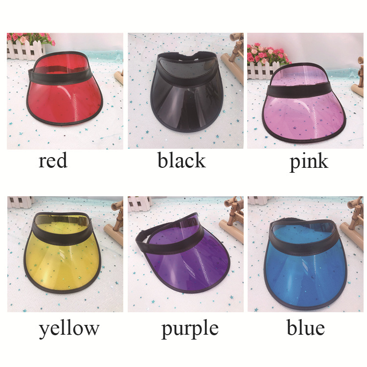 Casual pvc empty top hat with sun protection