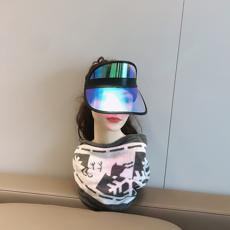 Casual pvc empty top hat with sun protection