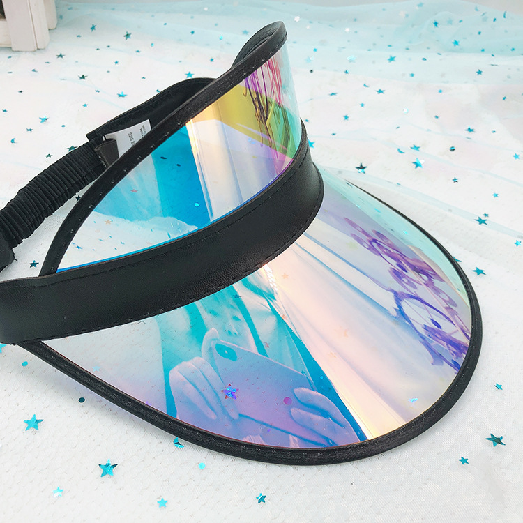 Casual pvc empty top hat with sun protection