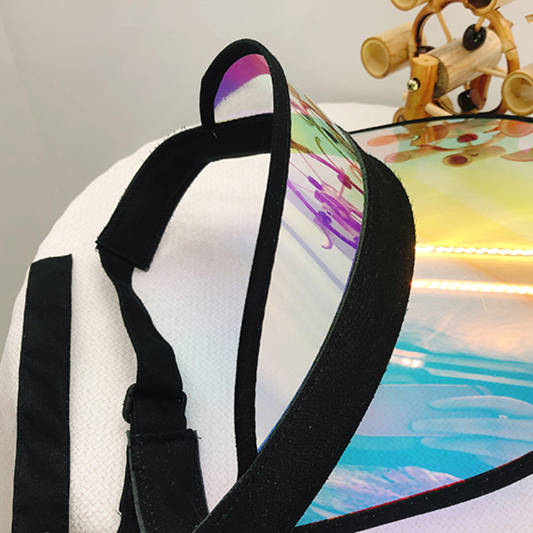 Casual pvc empty top hat with sun protection