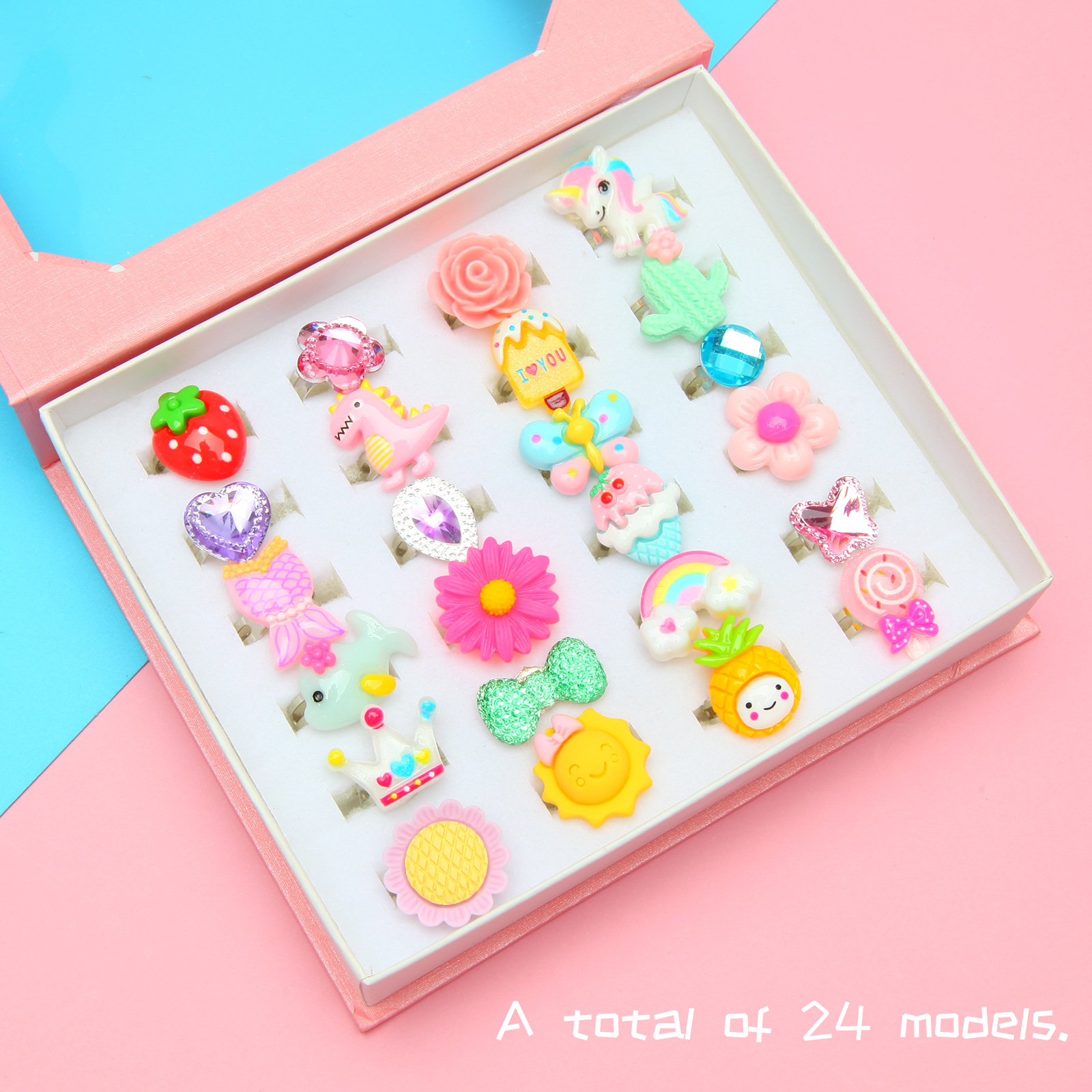 Children’s cartoon gemstone ring