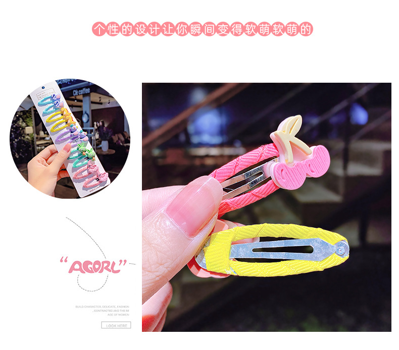Children’s hair clip fabric baby cute hair clip