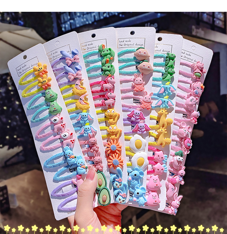 Children’s hair clip fabric baby cute hair clip
