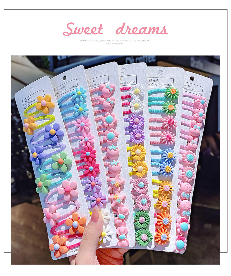Children’s hair clip fabric baby cute hair clip
