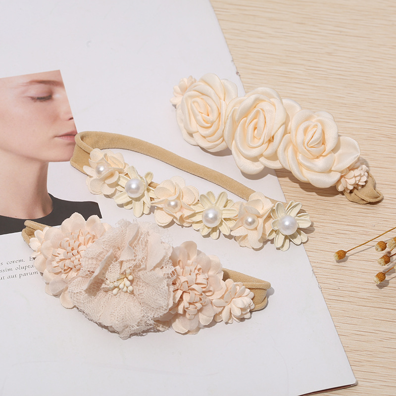 Children’s headband creative simulation flower elastic headband combination