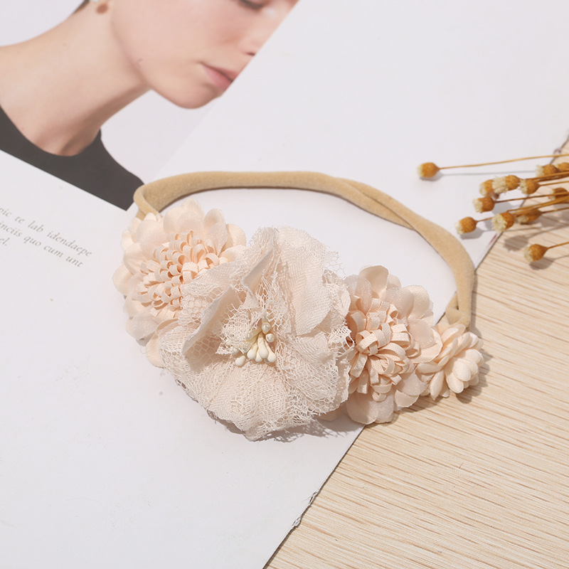 Children’s headband creative simulation flower elastic headband combination