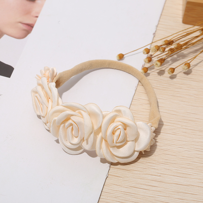 Children’s headband creative simulation flower elastic headband combination