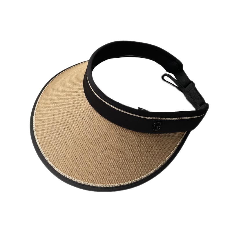 Collapsible UV shielding face with large roof and empty sun hat