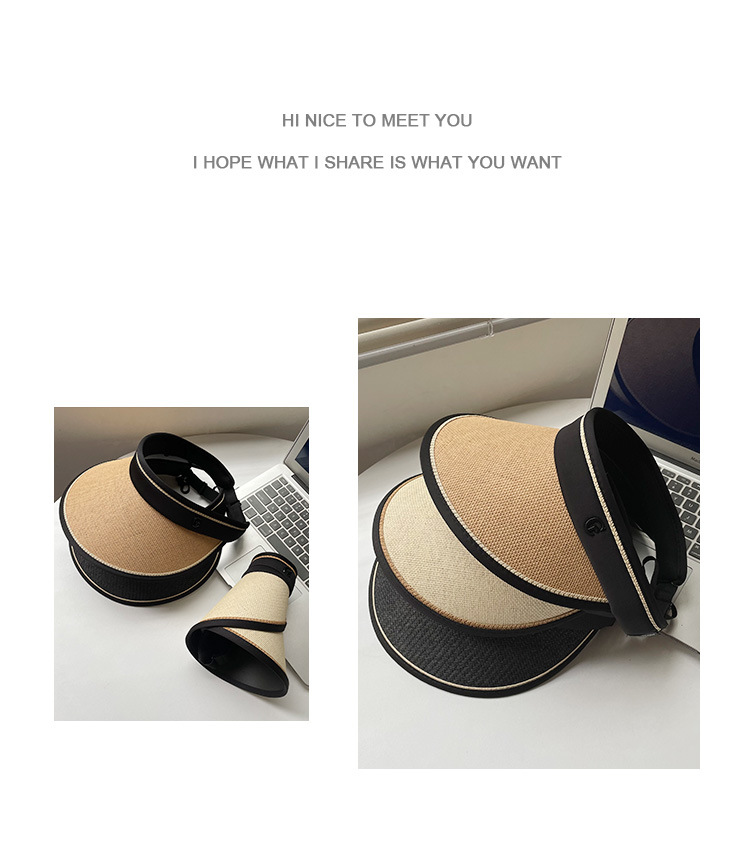 Collapsible UV shielding face with large roof and empty sun hat