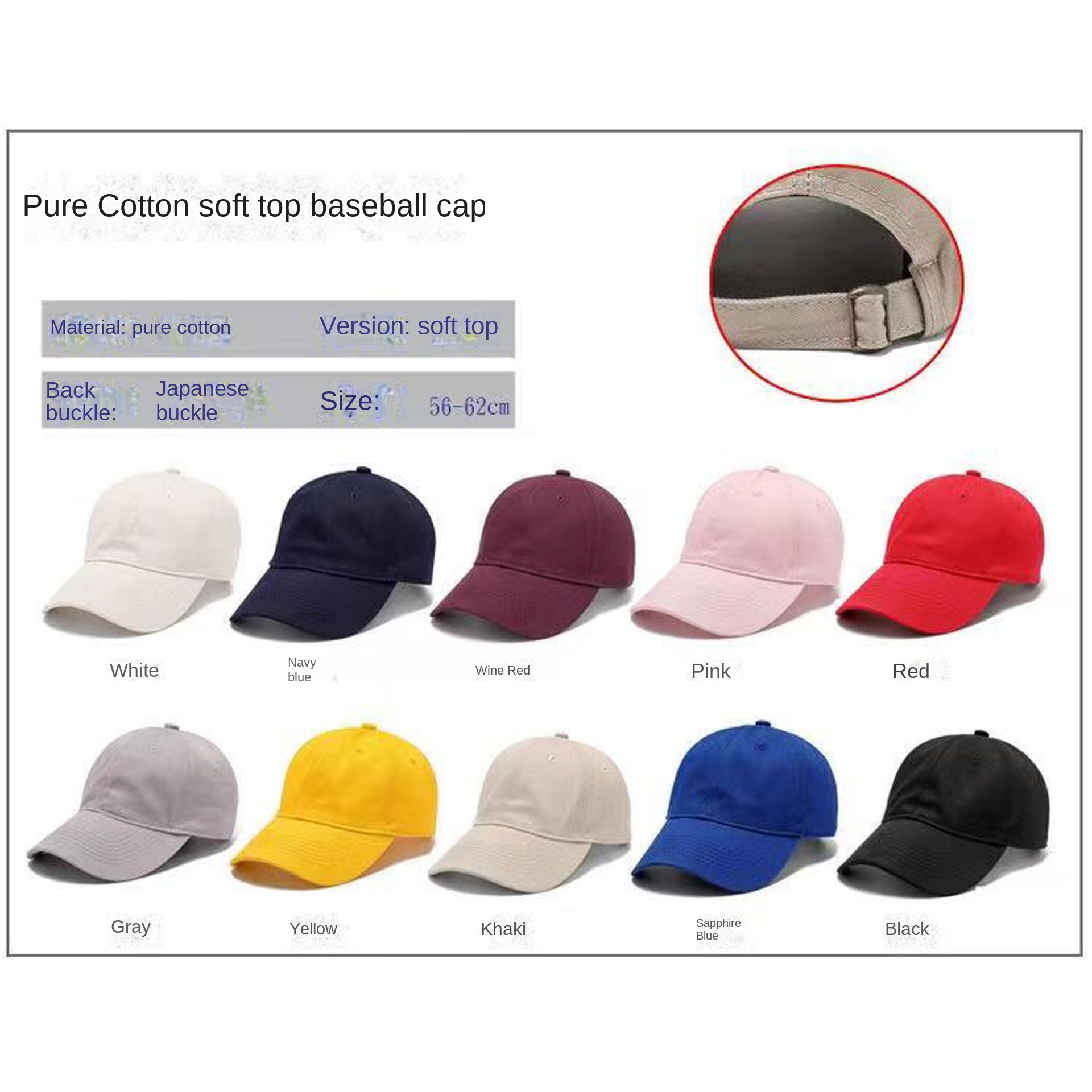 Cotton hat custom logo volunteer advertising baseball cap