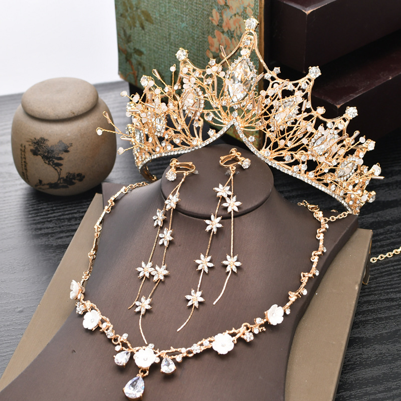 Crown bridal headband headpiece