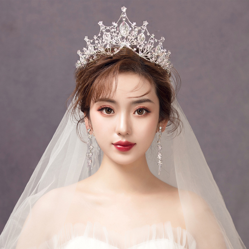 Crown bridal headband headpiece