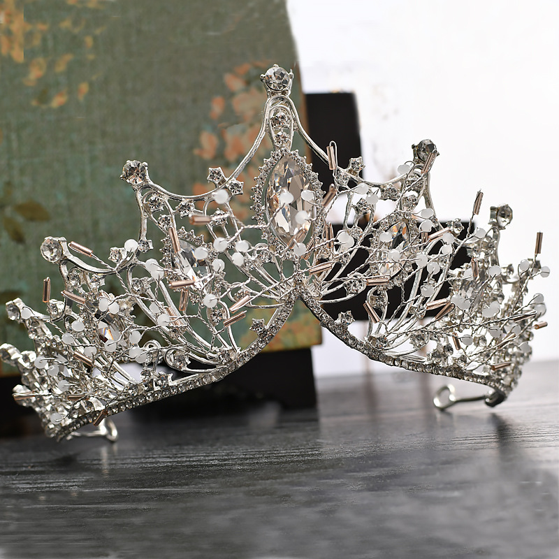 Crown bridal headband headpiece