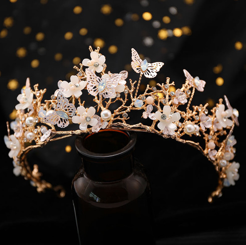 Crown bridal headband headpiece