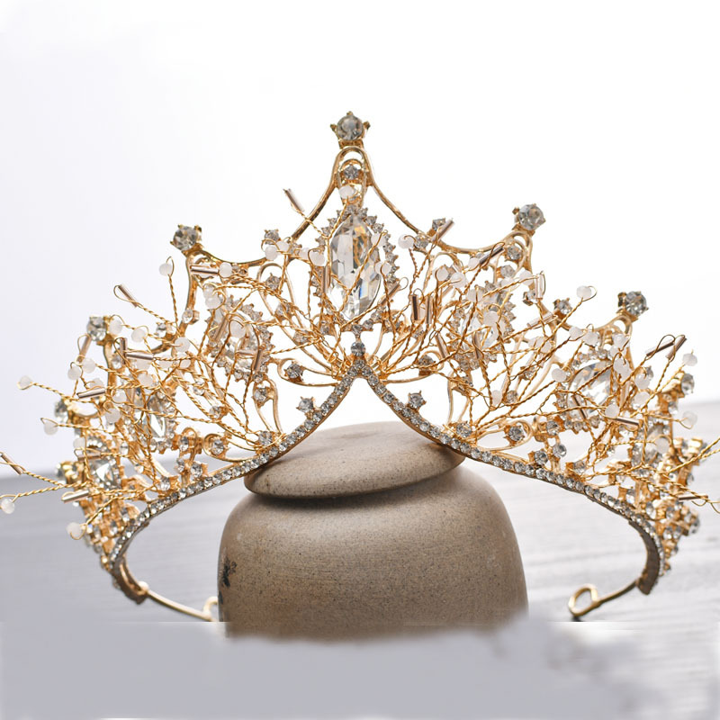 Crown bridal headband headpiece