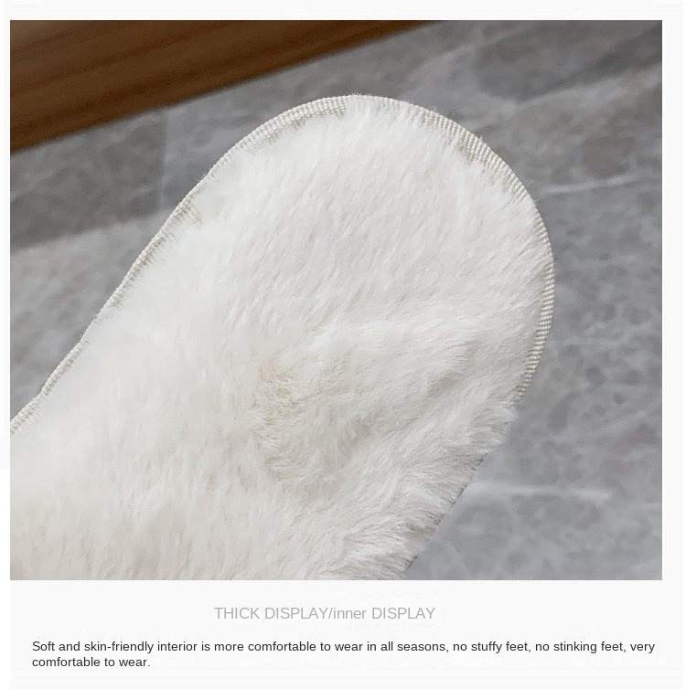 Crown bright diamond cotton slippers