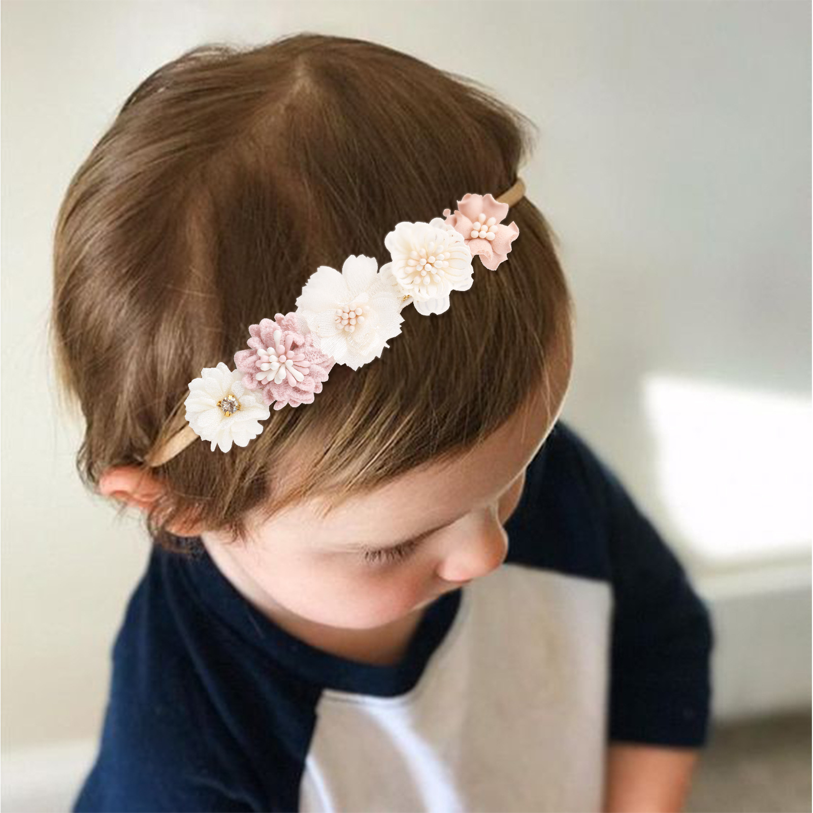 Cute baby full moon 100-day headband