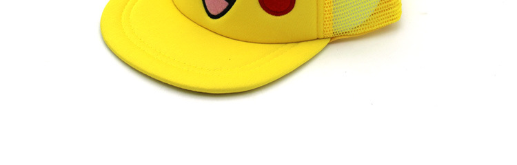 Cute cartoon Pikachu family hip hop flat brim hat