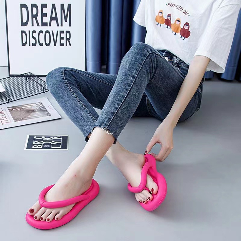 Cute doll with flip-flops