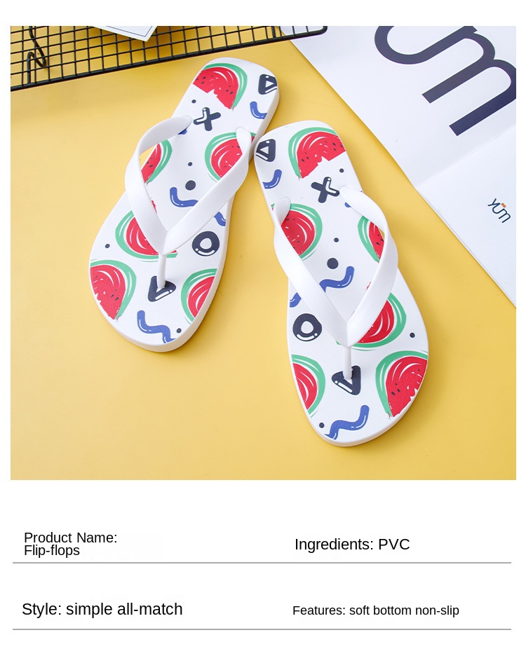 Cute fruit flip-flops