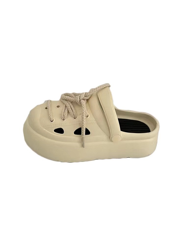 Double crocs with thick soles